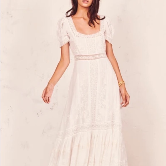 Love Shack Fancy Pink Ryan Maxi Dress - Picture 3 of 4